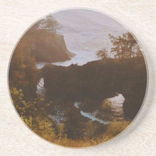 Dessous De Verre En Grès Samuel H. Boardman, côte de l'Oregon (Devant)