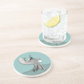 Dessous De Verre En Grès Samurai numérique (Côté)