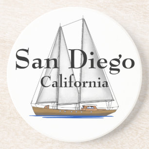 Dessous De Verre En Grès San Diego la Californie