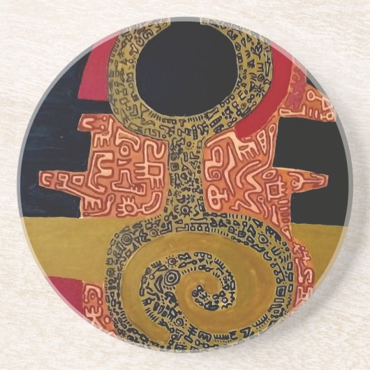 Dessous De Verre En Grès Sandstone Coaster (Devant)