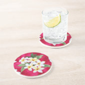 Dessous De Verre En Grès Sandstone lei hawaïen (Côté)