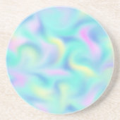 Dessous De Verre En Grès Sandstone Motif Abstrait Pretty Pastel (Devant)