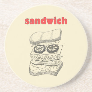 Dessous De Verre En Grès Sandwich