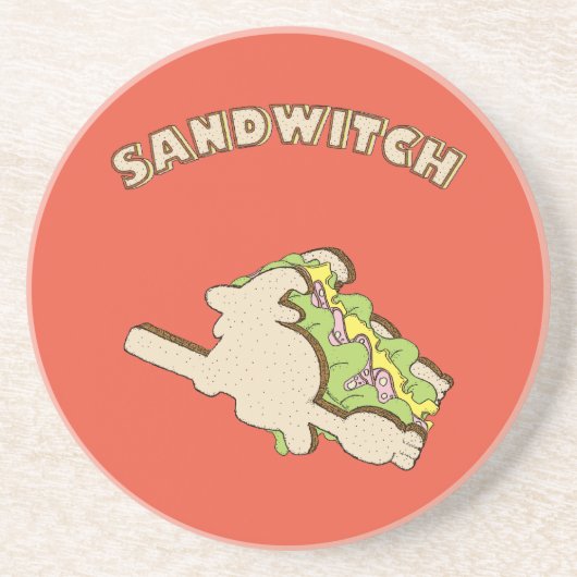 Dessous De Verre En Grès Sandwitch (Devant)