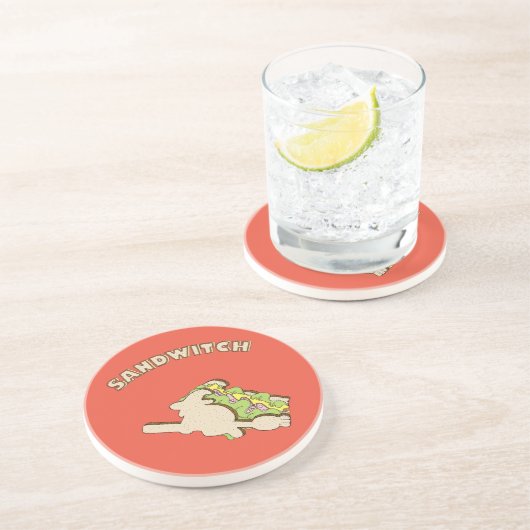 Dessous De Verre En Grès Sandwitch (Côté)