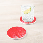 Dessous De Verre En Grès sang coulant (Côté)