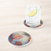 Dessous De Verre En Grès Santa Claus (Côté)