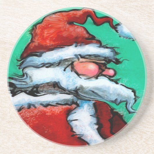 Dessous De Verre En Grès Santa Claus (Devant)