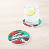 Dessous De Verre En Grès Santa Claus (Côté)