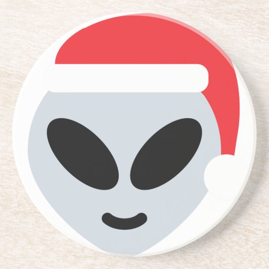 Dessous De Verre En Grès santa claus alien emoji (Devant)