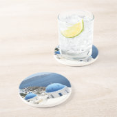 Dessous De Verre En Grès Santorin Grèce (Côté)