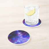 Dessous De Verre En Grès Sapphire bleu nuit Sandstone (Côté)