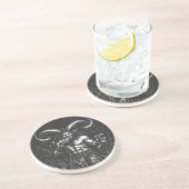 Dessous De Verre En Grès Satyre d'hiver cornu — par BurnsInHell (Côté)