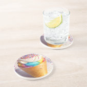 Dessous De Verre En Grès Saupoudrer de cônes de crème glacée (Côté)