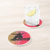 Dessous De Verre En Grès Saut à neige (Côté)