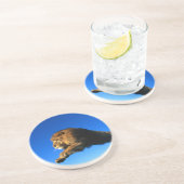 Dessous De Verre En Grès Saut de lion et ciel bleu (Côté)