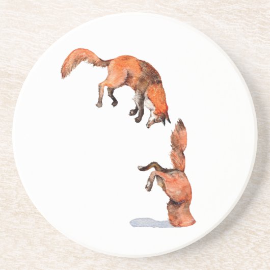 Dessous De Verre En Grès Sauter Renard Rouge (Devant)
