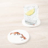 Dessous De Verre En Grès Sauter Renard Rouge (Côté)