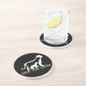 Dessous De Verre En Grès Sauvez les lions (blancs) (Côté)