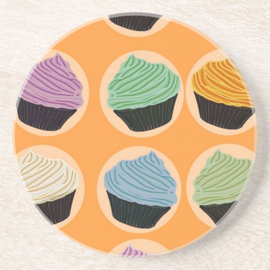 Dessous De Verre En Grès Saveurs de petit gâteau (Devant)