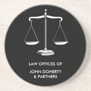 Dessous De Verre En Grès Scales de justice  Classique