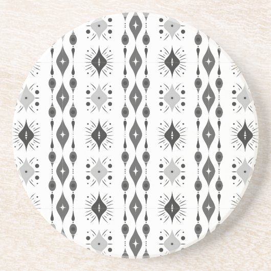 Dessous De Verre En Grès Scandi Motif | (Devant)