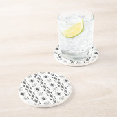 Dessous De Verre En Grès Scandi Motif | (Côté)