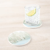 Dessous De Verre En Grès Scène de forêt moderne à l'aquarelle (Côté)