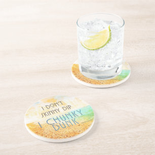 Dessous De Verre En Grès Scène de plage idyllique et chaude de SlipperyJoe