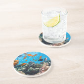 Dessous De Verre En Grès Scène sous-marine (Côté)