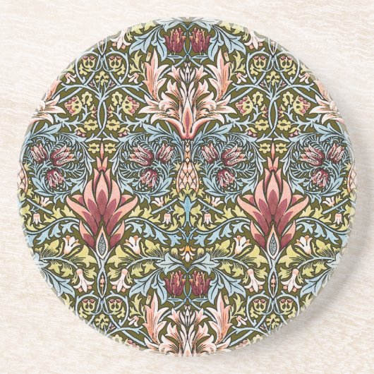 Dessous De Verre En Grès Schéma floral William Morris Snakeshead (Devant)