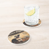 Dessous De Verre En Grès Schnauzer miniature de café (Côté)