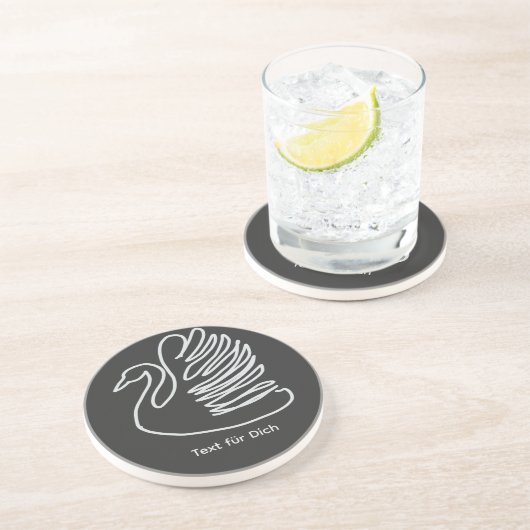 Dessous De Verre En Grès schwan (Côté)