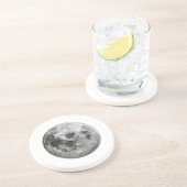 Dessous De Verre En Grès Science de l'astronomie spatiale de la Pleine lune (Côté)