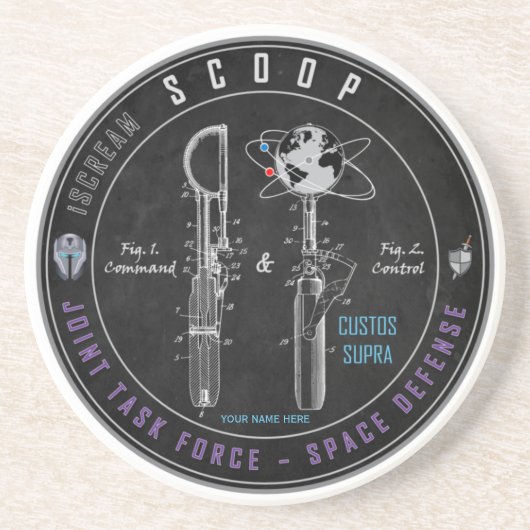 Dessous De Verre En Grès SCOOP morale Sandstone Coaster (Devant)