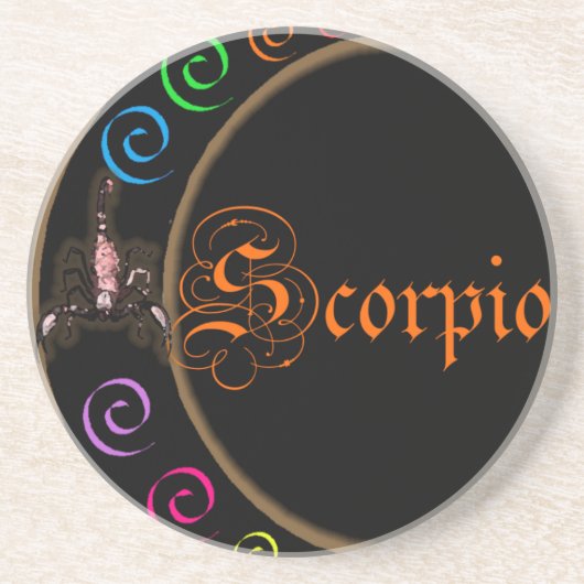 Dessous De Verre En Grès Scorpio (Devant)