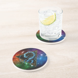 Dessous De Verre En Grès Scorpion Zodiaque Cadeau Astrologie