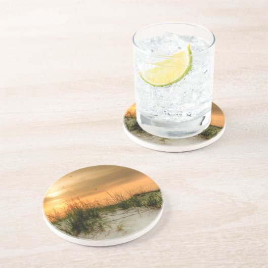 Dessous De Verre En Grès Seagulls at Sunrise (Côté)