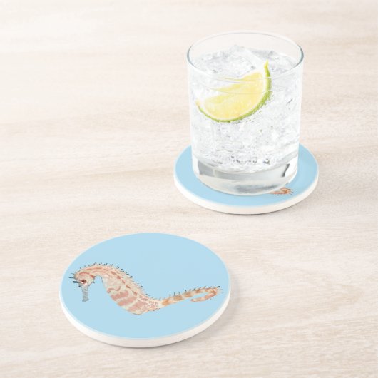 Dessous De Verre En Grès Seahorse (Côté)