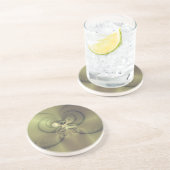Dessous De Verre En Grès Sentiment métallique (Côté)