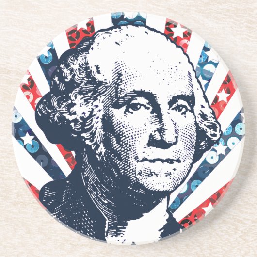 Dessous De Verre En Grès séquin george washington (Devant)