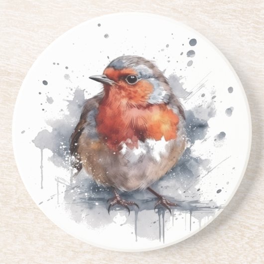 Dessous De Verre En Grès Serene Robin (Devant)