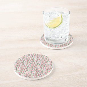 Dessous De Verre En Grès Sérénité de rangée rose