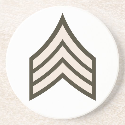 Dessous De Verre En Grès Sergent d'armée (Devant)