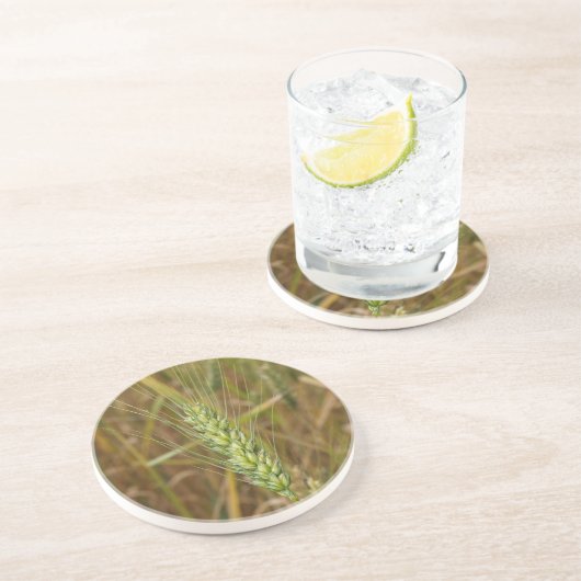 Dessous De Verre En Grès Série agricole — blé barbu en GA (Côté)