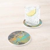 Dessous De Verre En Grès Série concrète criquée (Côté)