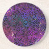 Dessous De Verre En Grès Série de design Leopard Paint 16 (Devant)