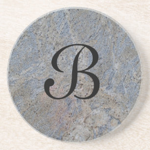Dessous De Verre En Grès Série de marbre—dessous de verre gris—1 de pl
