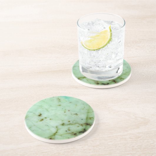 Dessous De Verre En Grès Série Gemstone - Jade (Côté)