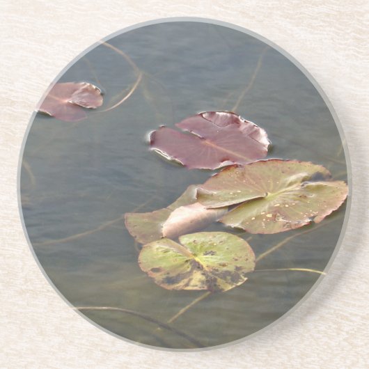 Dessous De Verre En Grès Série Lilypads d'automne (Devant)